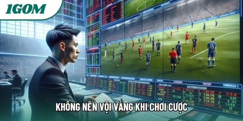 Không nên vội vàng khi chơi cược